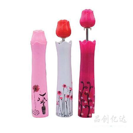 广告伞-玫瑰花瓶伞
