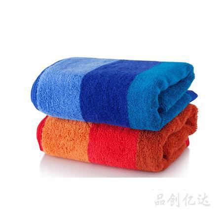 毛巾-米娅纯棉彩条毛巾两条装