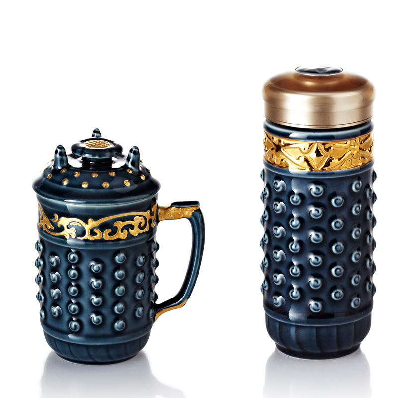 商务瓷器-高档陶瓷茶 随身杯