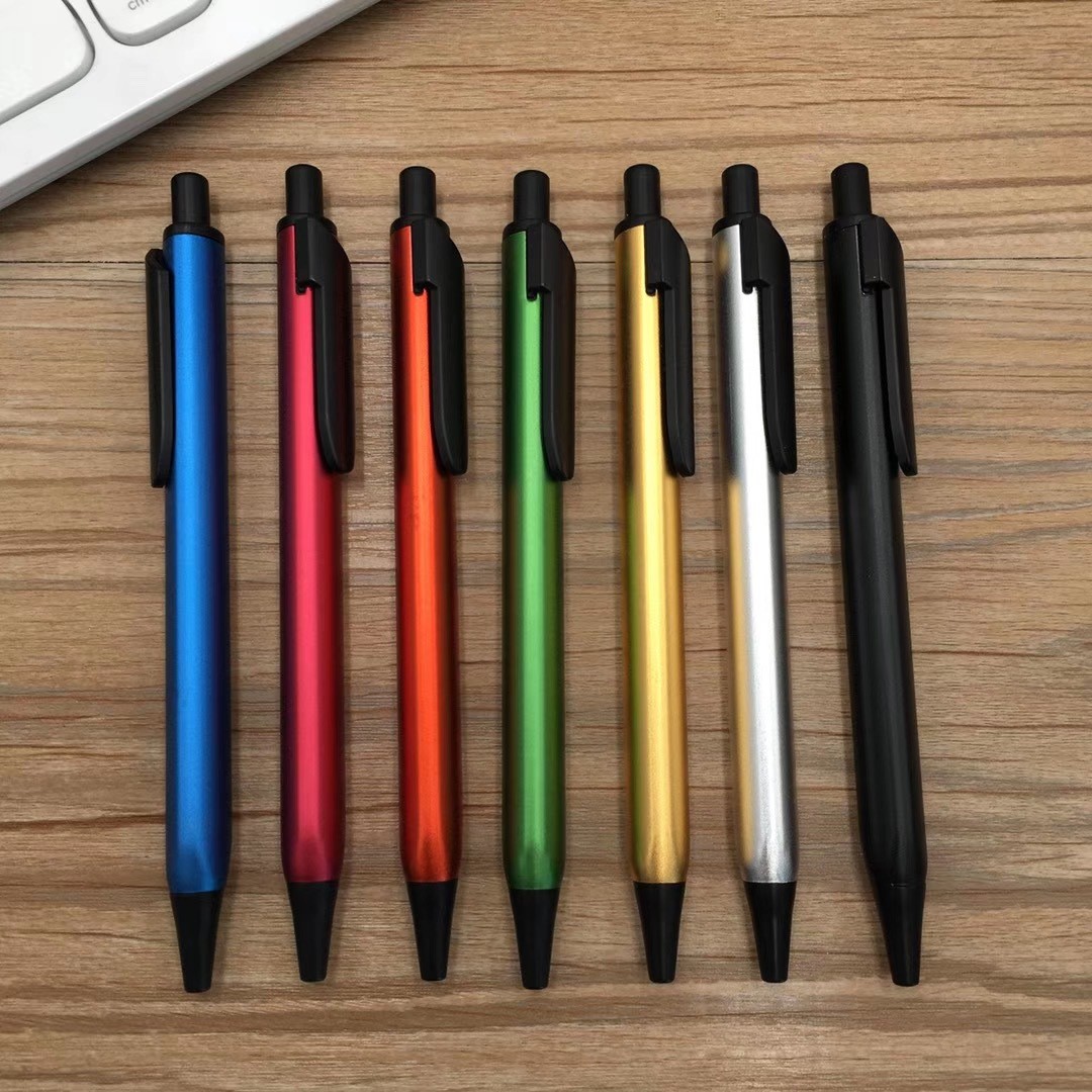 广告笔-定制铝杆中性笔 商务赠品定制LOGO